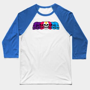 Pride Skulls Polyamorous Baseball T-Shirt